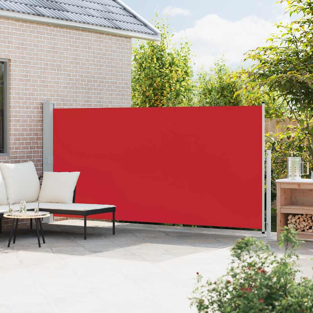 Vidaxl Haveskærm Udvidelig 180x500 cm rød