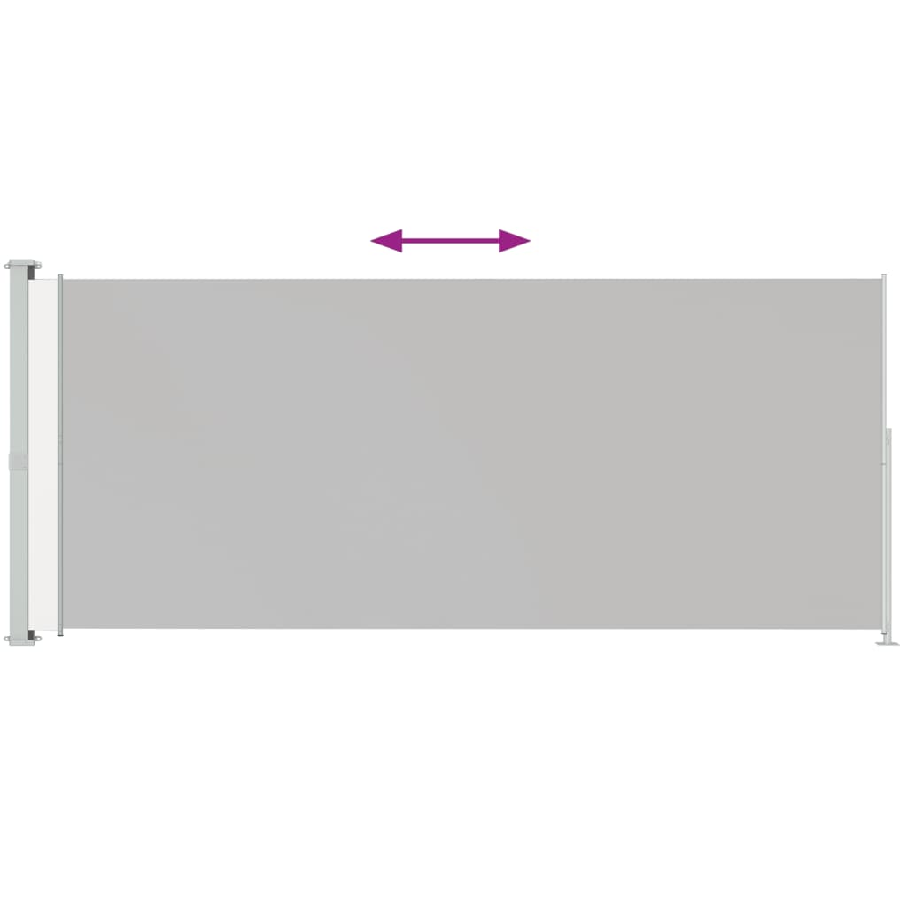 Vidaxl Haveskærm Udvidelig 220x500 cm grå