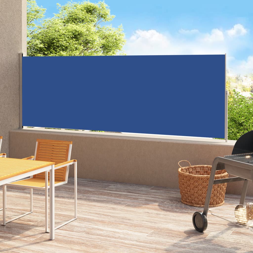 Vidaxl haveskærm Udvidelig 220x500 cm blå