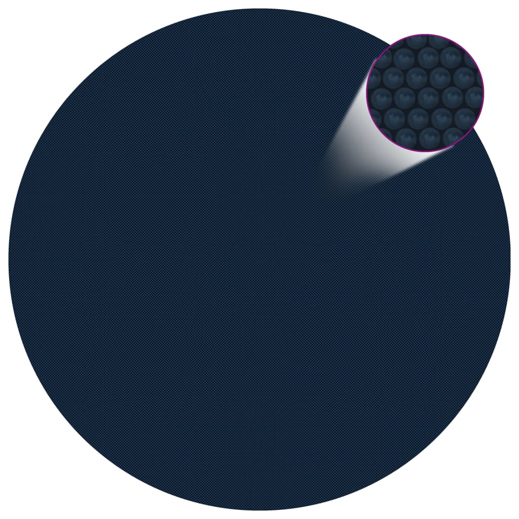 Vidaxl Pool Folie Solar Floating 250 cm pe sort og blå