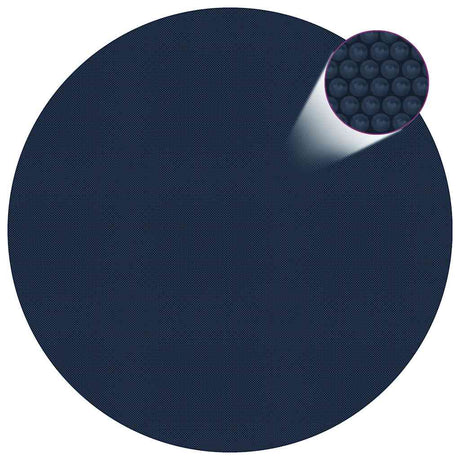 Vidaxl Pool Folie Solar Floating 417 cm pe sort og blå