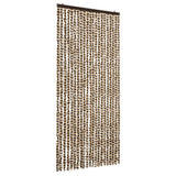 Vidaxl Fly Curtain 90x220 cm Chenille Beige og Brown