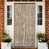 Vidaxl Fly Curtain 90x220 cm Chenille Beige og Brown