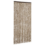 Vidaxl Fly Curtain 100x220 cm Chenille Beige og Brown