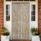 Vidaxl Fly Curtain 100x220 cm Chenille Beige og Brown