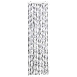 Vidaxl Fly Curtain 56x185 cm Chenille Lys og mørkegrå