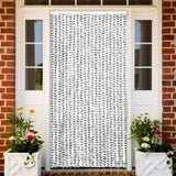Vidaxl Fly Curtain 90x220 cm Chenille Lys og mørkegrå
