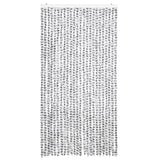 Vidaxl Fly Curtain 100x220 cm Chenille Lys og mørkegrå