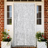 Vidaxl Fly Curtain 100x220 cm Chenille Lys og mørkegrå