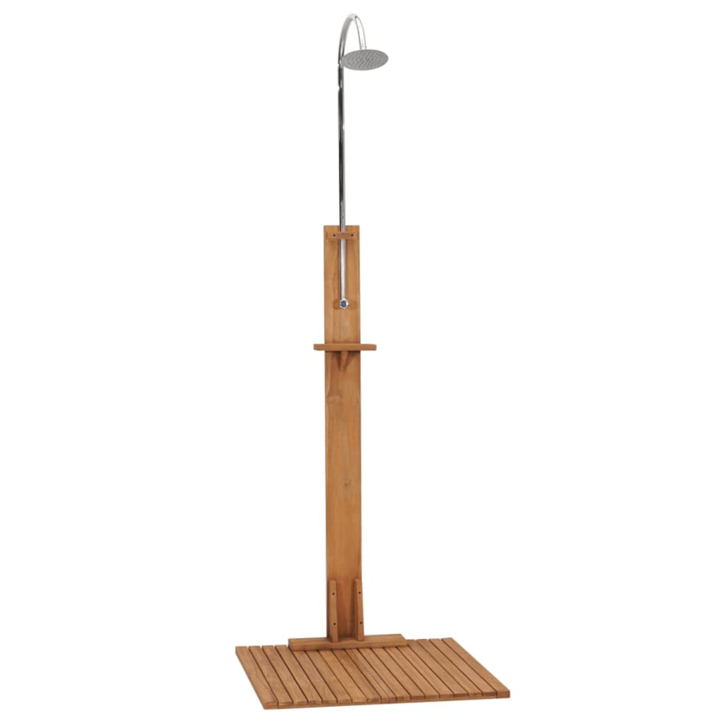Vidaxx udendørs bruser 75x75x210 cm solid teak