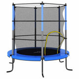 Vidaxl trampolin med sikkerhedsnet omkring 140x160 cm blå