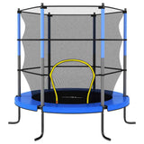 Vidaxl trampolin med sikkerhedsnet omkring 140x160 cm blå