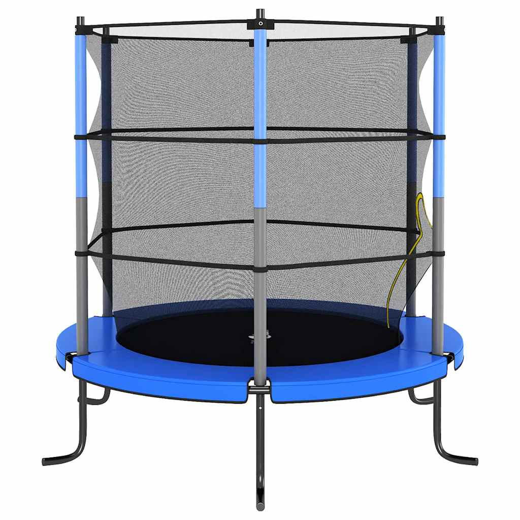 Vidaxl trampolin med sikkerhedsnet omkring 140x160 cm blå