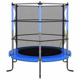 Vidaxl trampolin med sikkerhedsnet omkring 140x160 cm blå