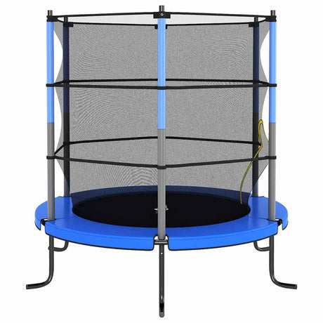 Vidaxl trampolin med sikkerhedsnet omkring 140x160 cm blå
