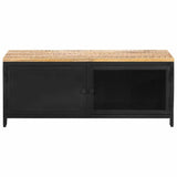 Vidaxl salontafel 90x50x37 cm massief ruw mangohout