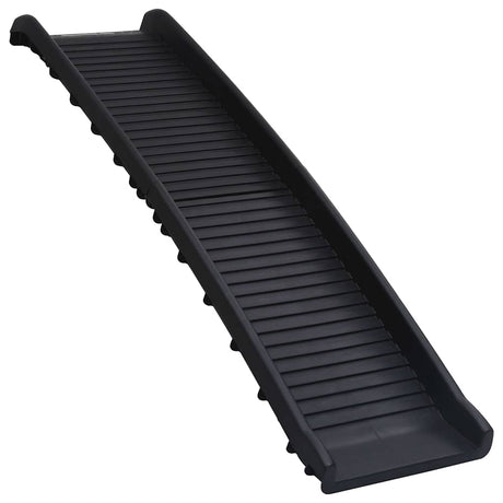 Vidaxl Dog Slope Foldbar 155,5x40x15,5 cm sort
