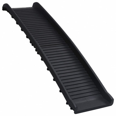 Vidaxl Dog Slope Foldbar 155,5x40x15,5 cm sort