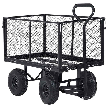 Vidaxl tuinwagen 350 kg zwart