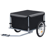 VidaXL cykeltrailer 65 kg sort og grå