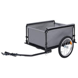 VidaXL cykeltrailer 65 kg grå og orange