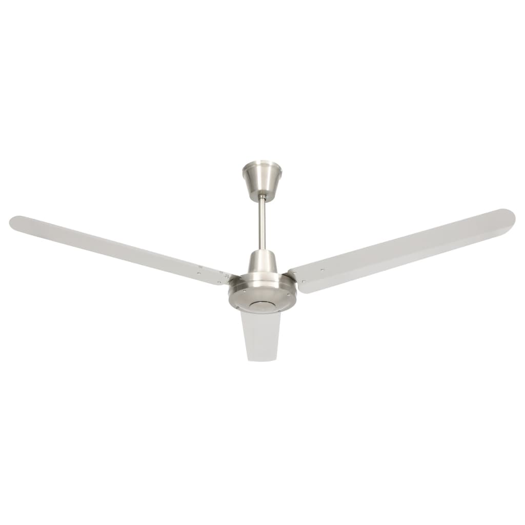 Vidaxl loft ventilator 142 cm sølvfarvet