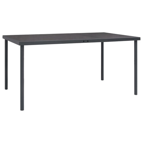 Vidaxl tuintafel 150x90x74 cm staal antracietkleurig