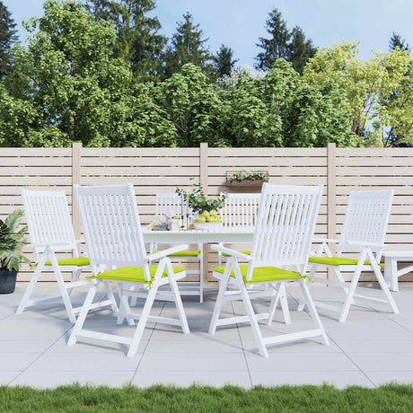 Vidaxl Garden Stol Puder 6 PCS 40x40x4 cm Oxford Stof lysegrøn