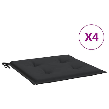 Vidaxl Garden Stol Puder 4 ST 50X50X4 CM Oxford Stof sort