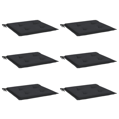 Vidaxx havestolehynder 6 stk 50x50x4 cm oxford stof sort