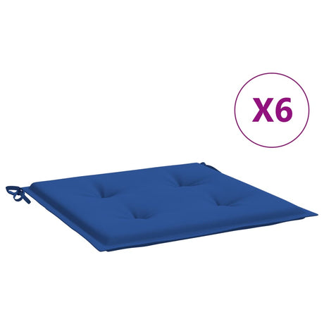Vidaxx havestolehynder 6 stk 50x50x4 cm oxford stof kongeblå