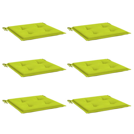 VidaXL havestolehynder 6 stk 50x50x4 cm oxford stof lys grøn