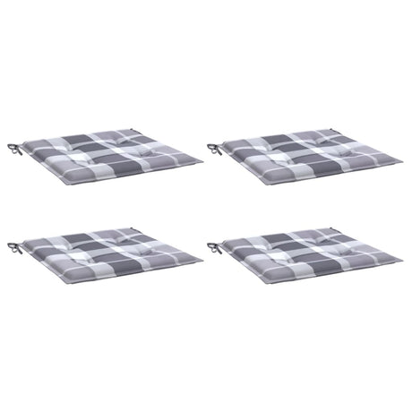 VidaXL havestolehynder 4 stk 50x50x4 cm oxford stof diamantmønster grå