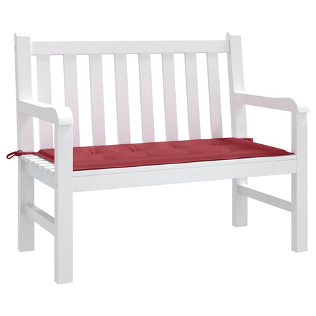 Vidaxl Garden Bench Pushion 100x50x4 cm Oxford Fabric Wine Red