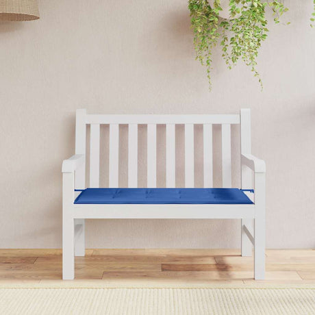 Vidaxl Garden Bench Pushion 100x50x3 cm Oxford Stof Royal Blue