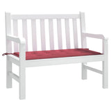 Vidaxl Garden Bench Pushion 120x50x4 cm Oxford Fabric Wine Red