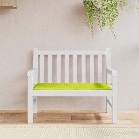 Vidaxl Garden Bench Pushion 120x50x4 cm Oxford Fabric Bright Green