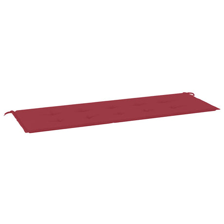 Vidaxl Garden Bench Pushion 150x50x4 cm Oxford Fabric Wine Red
