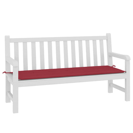 Vidaxl Garden Bench Pushion 150x50x4 cm Oxford Fabric Wine Red