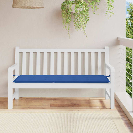 Vidaxl Garden Bench Pushion 150x50x3 cm Oxford Fabric Royal Blue