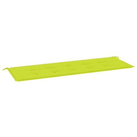 Vidaxl Garden Bench Pushion 150x50x3 cm Oxford Stof lysegrøn