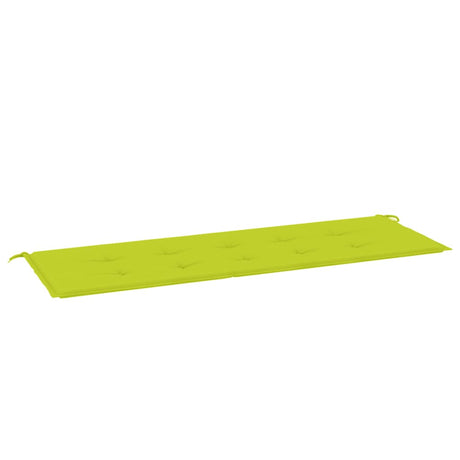 Vidaxl Garden Bench Pushion 150x50x3 cm Oxford Stof lysegrøn