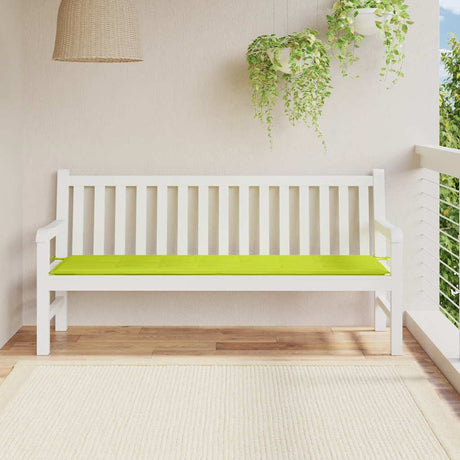 Vidaxl Garden Bench Pushion 180x50x3 cm Oxford Stof Clear Green