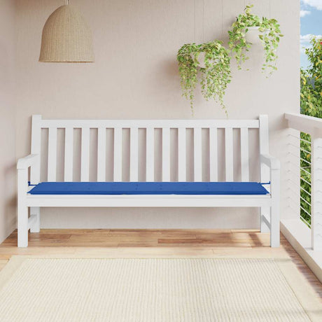 Vidaxl Garden Bench Pushion 200x50x4 cm Oxford Stof Royal Blue