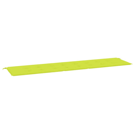 Vidaxl Garden Bench Pushion 200x50x4 cm Oxford Stof Clear Green