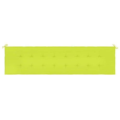 Vidaxl Garden Bench Pushion 200x50x4 cm Oxford Stof Clear Green