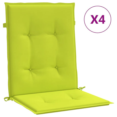 Vidaxl Garden Stol Puder 4 PCS 100x50x3 cm Oxford Fabric Clear Green