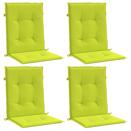 Vidaxl Garden Stol Puder 4 PCS 100x50x3 cm Oxford Fabric Clear Green