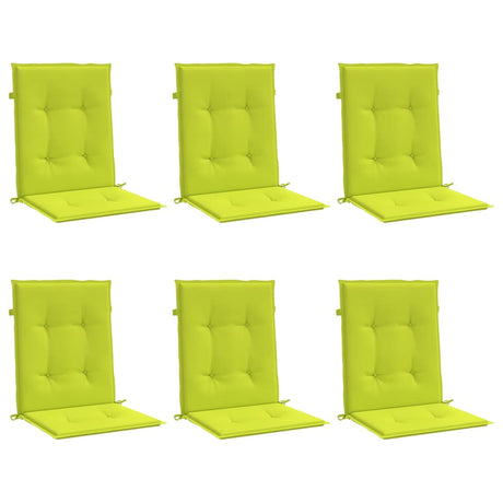 Vidaxl Garden Stol Puder 6 PCS 100x50x3 cm Oxford Fabric Clear Green