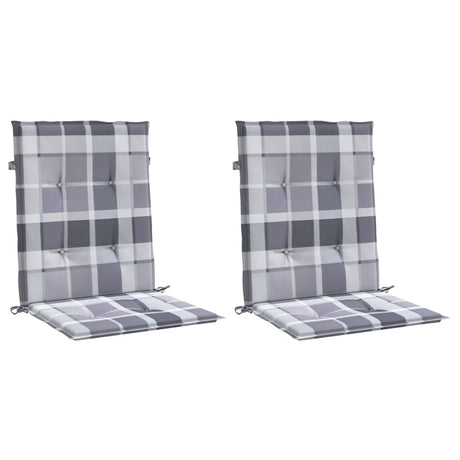 Vidaxl Garden stolpuder 2 stk 100x50x3 cm Oxford stof diamant mønster grå